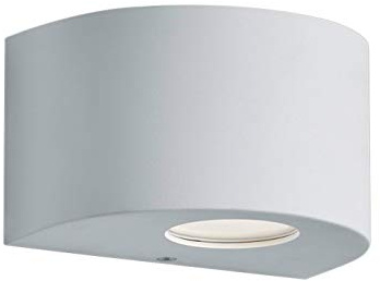 Reality Leuchten LED Außen Wandleuchte Rosario R28232631, Kunststoff weiß, inkl. 2x 2 Watt LED, Up und Down Beleuchtung mit Schablonen Weiß Matt |