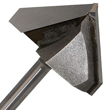 Metallo duro 90 gradi 1/4x1-3/4 pollici Router Bit lavorazione legno fresa fresa tipo V fresa per utensili di lavorazione del legno