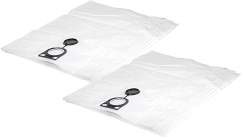 vhbw 10x sacchetto compatibile con Baier BSS 406, BSS 506 aspirapolvere - microfibra, 50cm x 33cm Bianco