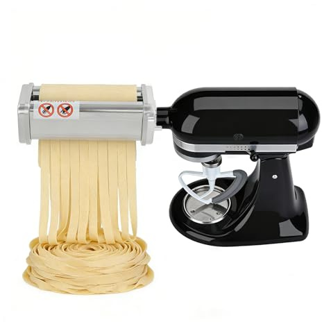 Accessoire pour machine à pâtes Kitchenaid - Accessoire de machine à pâtes - Coupe-spaghetti - Coupe-fettucine - Accessoire multifonction pour Kitchenaid (coupe-graisse)