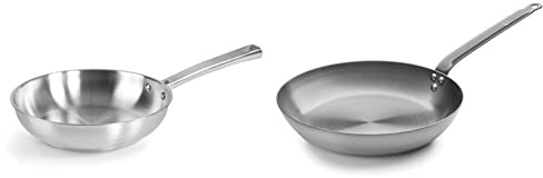Lacor 45428 Foodie, Sartén Sin Antiadherente, Compatible con Todo Tipo de Cocina, Ecológica，Gris, 18/10 & Sartén Sin Antiadherente, Resistente, Ecológica, Compatible con VitrocerámicaGris, Fundido