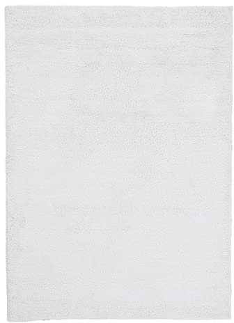 carpetfine Hochflorteppich Silky Creme Flauschig weicher Langflor Shaggy Teppich 60x90 cm für Wohnzimmer, Schlafzimmer & Kinderzimmer