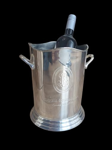 Louis Roederer Champagne Wine Ice Bucket on Brass with Silver Plated (Large)