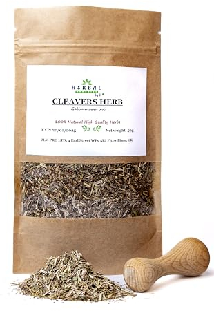Cleavers Tea Cut Leaf Dried Herb 50g - Kidney UTI Support Digestion/Goosegrass - Herbal Remedies by J. - Przytulia