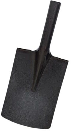 Gärtnerspaten Bauspaten Stahl Pulver beschichtet mit Trittkante Garten Grabe Spaten Metall Feldspaten Spatenblatt mit Trittkante (Metall Unterteil ohne Stiel)