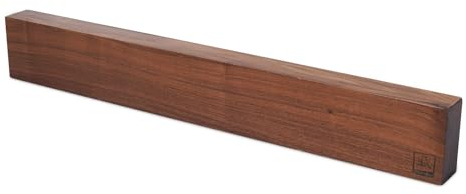 Zayiko Magnetleiste Messer Küchenorganizer 50cm x 7cm magnetische Messerleiste aus Nussbaumholz, Messerhalter bis zu 10 Messer, Magnetische Holzleiste, Messerblock, Messerleiste aus Holz, Küchenhelfer