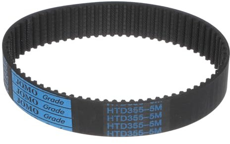 sourcing map HTD-5M Gummi-Zahnriemen, 71 Zähne, 355 mm Teilungslänge x 25 mm Breite x 3,6 mm Höhe, geschlossene Schlaufe Riemenscheibe Zahnriemen