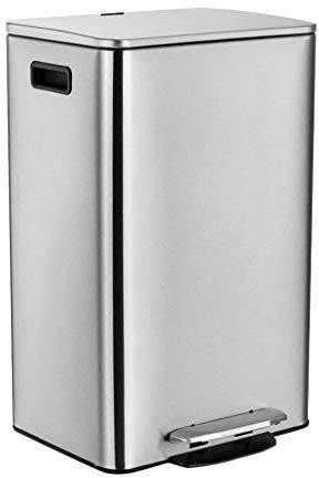 Cestino spazzatura Cestino da cucina for uso domestico Acciaio inossidabile di grande capacità 9L 12L 15L 30L Cestino di separazione secco e umido classificato Pattumiera Rotonda ( Size : L -15L )