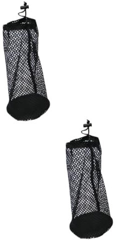 VANZACK 2 Stücke Mesh Tasche für Tennis Kordelzug Golfplätze Beutel Nylon Lagerung Tasche