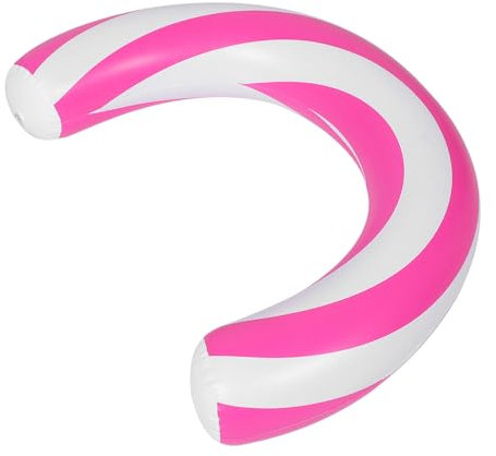 TOYANDONA Schwimmring Schwimmnudeln aufblasbare Nudel Schwimmbad Schwebend Poolspielzeug Schwimmendes Wasserspielzeug Floats für Erwachsene Gestreifter aufblasbarer Poolschwimmer PVC Rosa