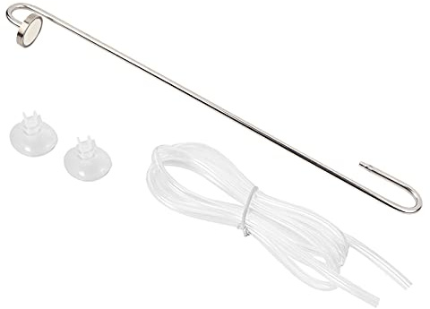 Gavigain Edelstahl Aquarium CO2 -Diffusor, effiziente CO2 -Auflösung, U -Form -Raumspardesign, Einfach Installation, für Wasserpflanzenwachstum (Mirror Stainless Steel Ordinary Version 40cm)