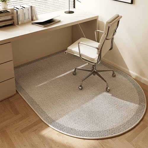 Odot Alfombra para Silla de Escritorio, Alfombra Protectora Suelo Silla Ruedas Antideslizante Gaming, Tapete de Protección de Oficina, para Parqué y Suelos Duros (Gris,140x100cm)