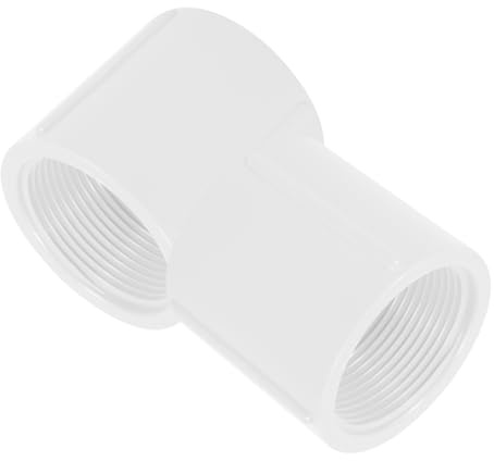 PartyKindom 2pezzi Adattatore Tubo Acqua in PVC Raccordo Connettore Filettato per Giardino Giunto in PVC Durevole e Stabile per Uso Industriale e Domestico