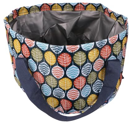 ifundom Bassin Pieds Pliable 21l Grand Format Portable Multi-usages Extérieur Voyage Spa Détente Double Poignée