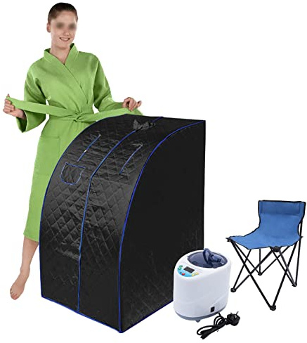 100cm Foldable Sauna Room UK Plug Portable Steam Sauna Home Sauna Tent Personal Sauna Enclosure for Indoor Home Relaxation
