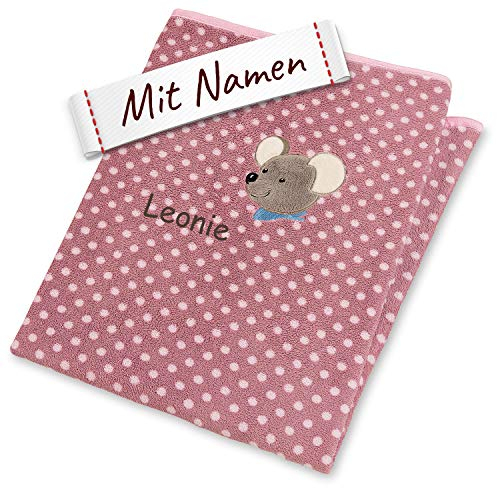 Sterntaler Mabel Decke mit Namen, 100x75, Mädchen Baby Kinder Plüsch-Decke Einschlagdecke Schmusedecke Babydecke Kuscheldecke