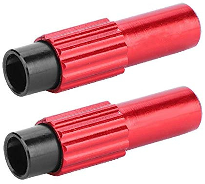 SPYMINNPOO 1 Pair Bicycle Cable Adjusters, CNC Indexed Inline Shifter Bike Brake Cable Adjuster, Gear Shift Connector Line Regulator (Red) Hardware Tubing