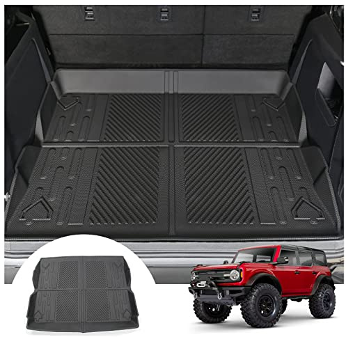 Mabett Cargo Liner Non-Slip Mat for Ford Bronco Accessories, All-Weather Protection Trunk Mat Fit Bronco 2026,2021-2025 4-Door Black