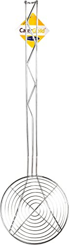 Professional Stainless Steel Long Handle Round Skimmer 17x57cm