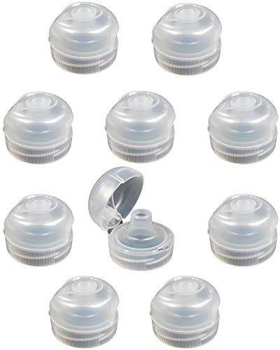 TWaLa 10 x Sportverschluss für Tritan,- u. Polycarbonatflaschen 0,5 + 0,75 + 1 Liter Trinkdeckel Klappdeckel Greiner Flip Top