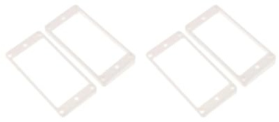 Humbucker Tonabnehmer Rahmen Montageringe für LP E-Gitarre, Weiß, 91,2 x 45 mm, 2 Stück