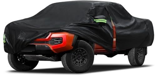 Migaven 6 Layers Car Cover Custom Fit for Toyota Tacoma 2005-2025, Waterproof Full Exterior Cover Rain Sun Protection with Door Zipper