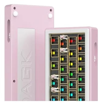 XXINGYULI Kit tastiera meccanica Alloy40 2.0 Tastiera da gioco hot swap RGB wireless compatibile con PC e altri dispositivi Regalo per giocatori di design Aluminun(Pink EPhore)