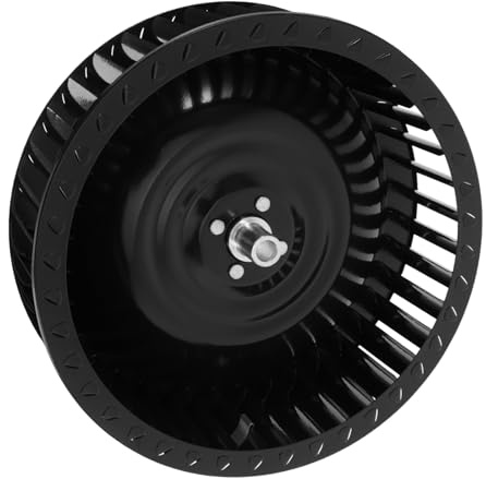 Range Hood Blower Wheel Black Metal Shaft Depth 27mm | Kitchen Exhaust Fan Replacement, Vent Hood Fan for Restaurants and Hotels