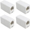 VGOL 4 Pezzi Adattatore Femmina-femmina RJ11 6P4C Per Telefono Fisso Fax Modem ADSL