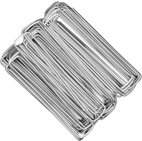 Kisangel 30 Piezas Clavos para Césped De Jardinería Clavijas Forma Resistentes para Césped Artificial Fijadores para