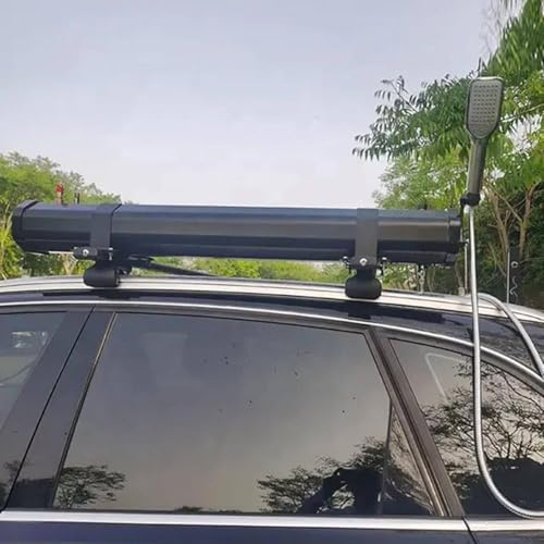 FJYAWEN 4.76/5.28/7.93gal Pressurized Water Tank Camping, Portable Water Tank for Camping Shower, Roof-Mounted Roof Rack Water Tank, Roof Rack Shower Solar Car Shower, Overland Water Tank,7.93gal/30L