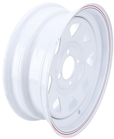 AOWINHIT Cerchione per Rimorchio 13x4.5J Ruota in Acciaio per Carichi Pesanti Elevata capacità di Carico Leggero Maggiore Efficienza del Carburante, Ideale per Rimorchi per Barche e