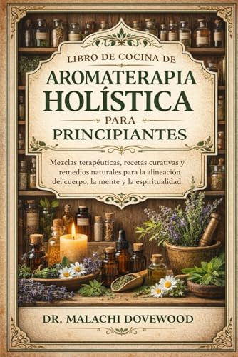 LIBRO DE COCINA DE AROMATERAPIA HOLÍSTICA PARA PRINCIPIANTES: Mezclas terapéuticas, recetas curativas y remedios naturales para la alineación del cuerpo, la mente y la espiritualidad.