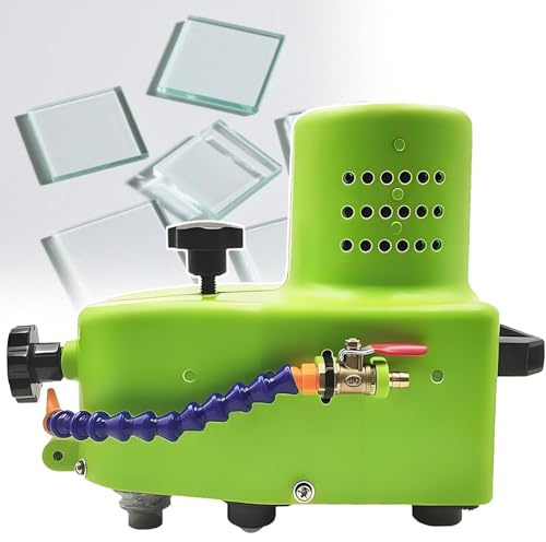 Electric Small Glass Edging Machine Portable Glass Edger Straight Round Bevel Edge Edge Grinder Polish Edge Machine for Plexiglass Acrylic Marble Ceramic