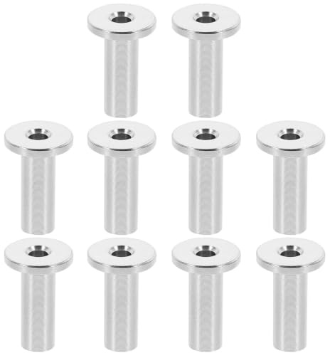 Manchon de Protection de Câble en Acier Inoxydable 10 Pcs Argenté