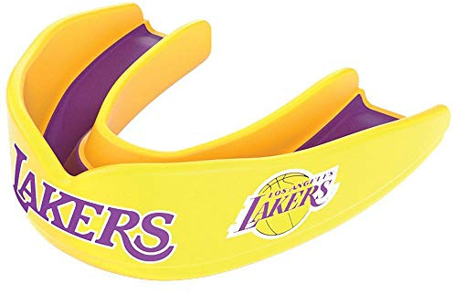 Shock Doctor Kinder NBA Basketball Los Angeles Lakers Mundschützern, gelb, Jugend