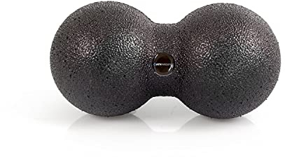 AFH Webshop Faszien Peanut Rolle mit praktischer Transporttasche | Peanut Erdnuss Form | Foam Roller zur Selbstmassage | Sport Massagerolle | Hochdichte EPP Schaumstoffrolle