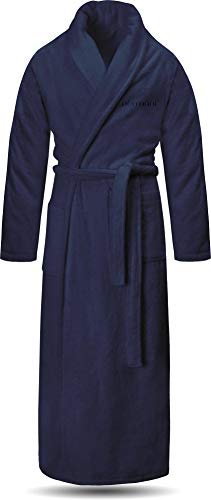normani Extra langer Bademantel aus 100% Baumwolle - Frottee Saunamantel für Damen und Herren - Schadstofffreies Material - Ausgezeichnet mit Öko Tex 100