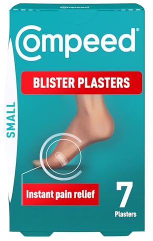 Compeed Blister Plasters Small Size 7 Pack - Hydrocolloid Foot Treatment - Heal Fast