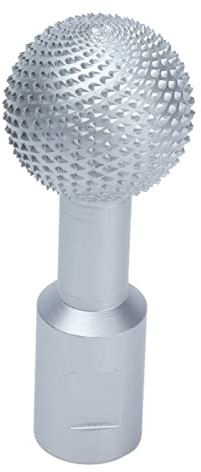 Rotary File Spherical Rotary Burr Carbon Steel Ball Grinding Head Wood Carving Drill Bit Head Rotary Burr Ball Drill Bit for Angle Grinder Diameter 40mm / 1.57in((Silver 14mm for Types 100))