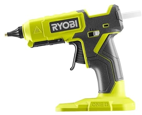 RYOBI One+ 18 V kabellose Dual-Temperatur-Klebepistole (nur Werkzeug) mit Spitzen