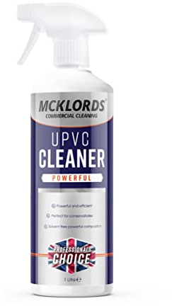 McKLords Commercial - uPVC Cleaner 1L - Professional Plastic & Window Frame Cleaner for Doors, Fascias & Conservatories Stains, Dirt & Discolouration