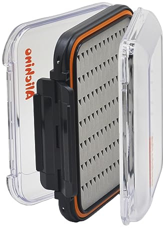 Alichino small fly box for fly files ice jig box fly box for fly fishing (grey foam insert)