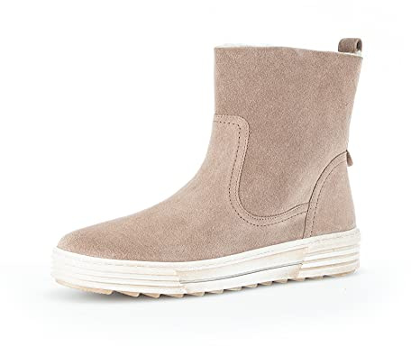 Gabor Damen Klassische Stiefeletten, Frauen Boots,Wechselfußbett,Best Fitting,Lammfell,Warmfutter,Winterschuhe,warm,Desert,40.5 EU / 7 UK