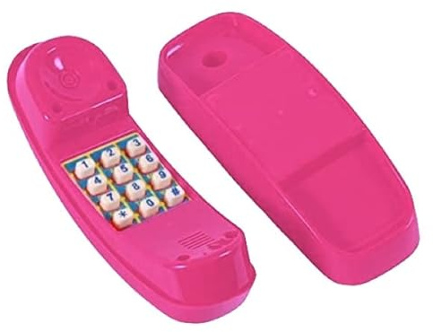 Rebo® Garden Climbing Frame Accessories, Play Houses and Dens – Pink Kid’s Play Phone, Telephone, Cell Phone, Mobile | OutdoorToys | Perfect for Outdoor Playsets