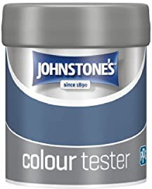 Johnstone's Wall & Ceiling Paint Tester Pot - Vintage Denim - Emulsion - Easy to Apply - Dry in 1-2 Hours - 75ml