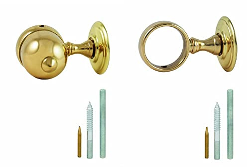 Chapuis NR00 Naissance laiton poli verni - diamètre intérieur : 35 mm - Pour corde diamètre 32mm & AR00 Anneau laiton poli verni Diamètre 35 mm pour Corde Diamètre 32 mm