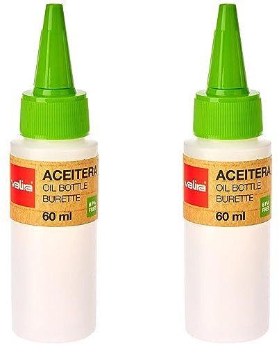 Valira Accesorios - Aceitera 60 ml. (Paquete de 2)