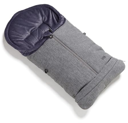 Fußsäcke der Marke TFK. Modell Thermo-Fleece FuÃŸsack mit verlängerbarem FuÃŸteil - Premium Grau
