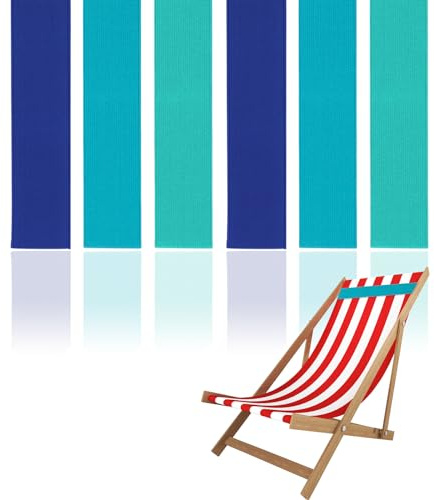 Niuoppy Lot de 6 bandes élastiques légères pour chaises longues de plage, chaises de plage, croisières, piscine (taille 1)